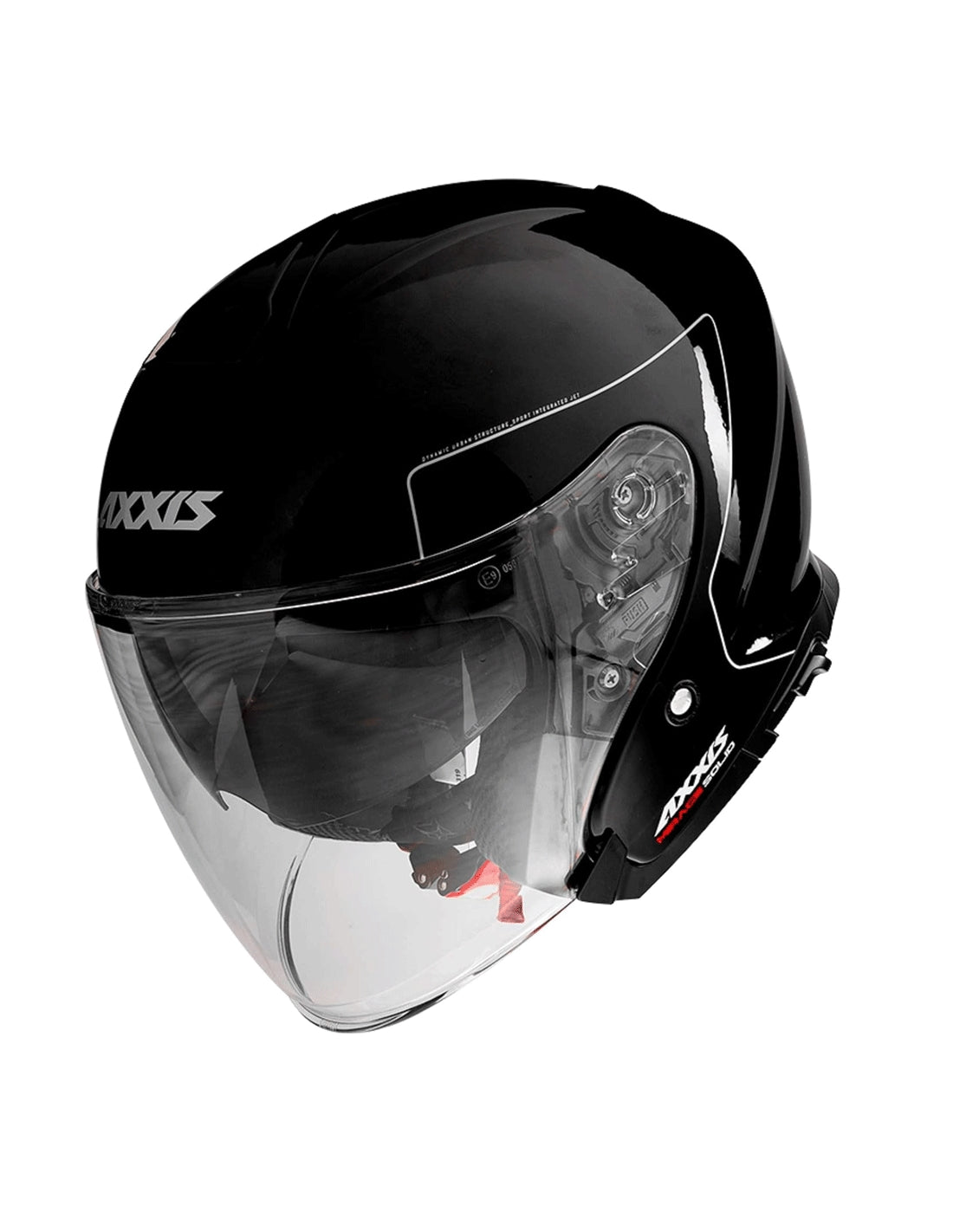  AXXIS-OF504SV MIRAGE SV SOLID A1 BLACK GLOSS HELMET - SECURTEX MOTOR SL (t/a MaximoMoto)
