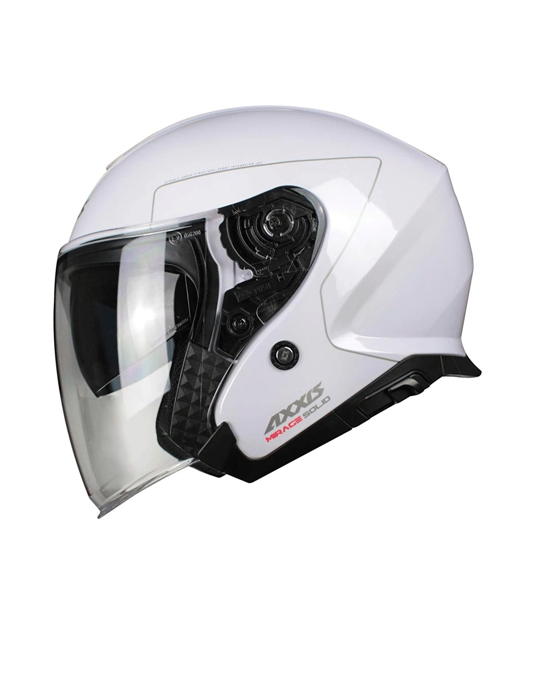  AXXIS-OF504SV MIRAGE SV SOLID A0 GLOSS WHITE HELMET - SECURTEX MOTOR SL (t/a MaximoMoto)