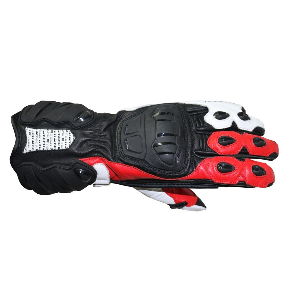 R-TECH - Hawk Leather Glove Black/Red - SECURTEX MOTOR SL (t/a MaximoMoto)