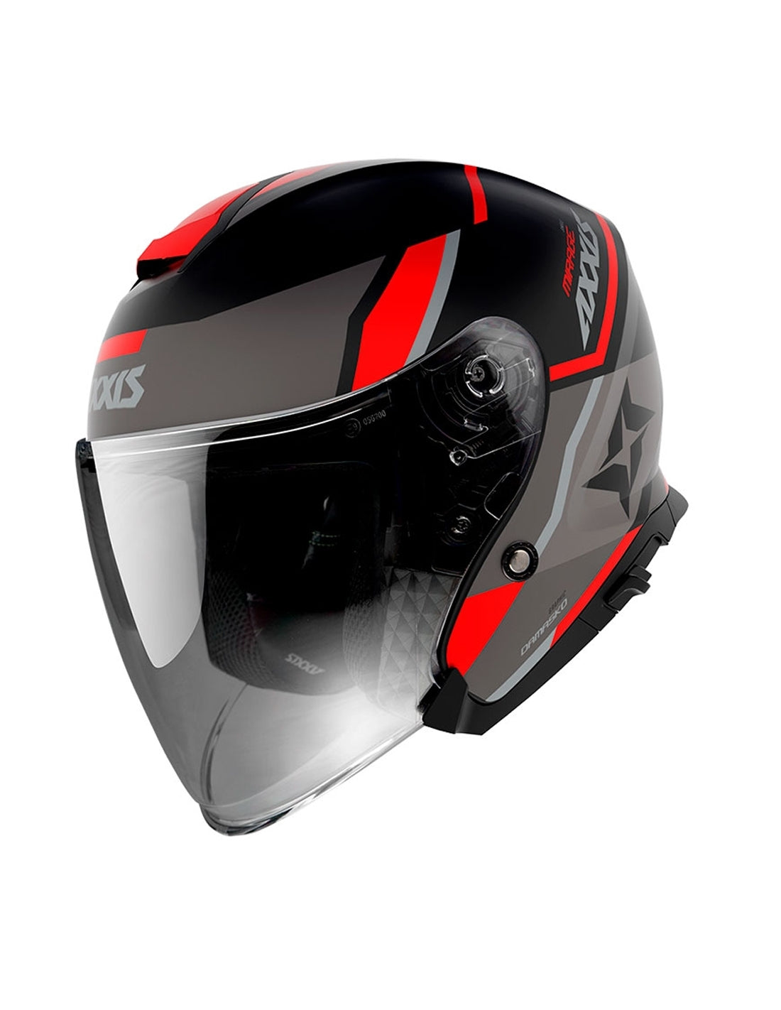  AXXIS-OF504SV MIRAGE SV DAMASKO B5 MATTE RED HELMET - SECURTEX MOTOR SL (t/a MaximoMoto)
