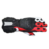  R-TECH - Hawk Leather Glove Black/Red - SECURTEX MOTOR SL (t/a MaximoMoto)
