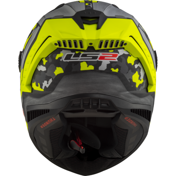 FF805 THUNDER FULL HELMETS  SPACE H-V YELLOW GREY-06 