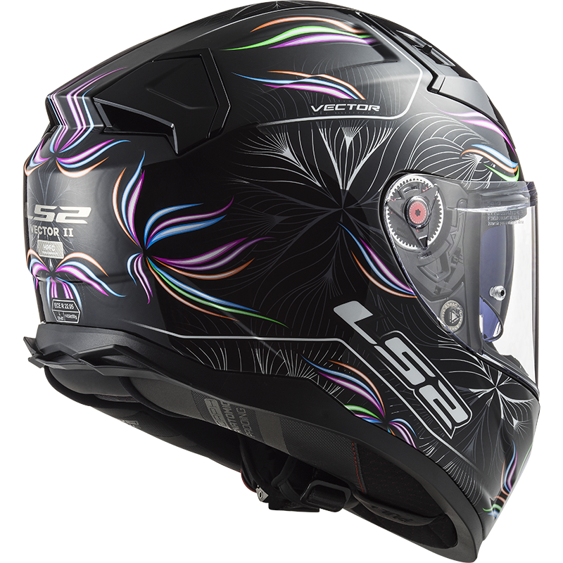 LS2 FF811 VECTOR TROPICAL FULL FACE HELMETS BLACK WHITE-06 