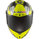 FF805 THUNDER FULL HELMETS  SPACE H-V YELLOW GREY-06 