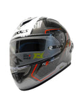 AXXIS-FF104C COBRA RAGE A2 HELMET GLOSS PEARL GREY - SECURTEX MOTOR SL (t/a MaximoMoto)