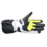  R-TECH - Hawk Leather Glove Black/Fluor Yellow - SECURTEX MOTOR SL (t/a MaximoMoto)