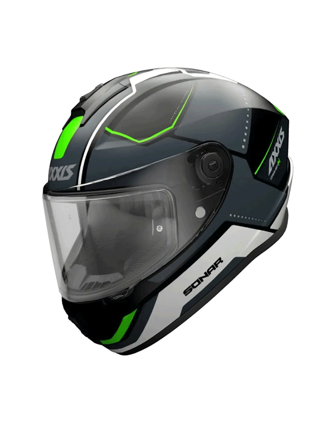  AXXIS-HELMET FF112C DRAKEN S SONAR B16 MATTE FLUOR GREEN - SECURTEX MOTOR SL (t/a MaximoMoto)