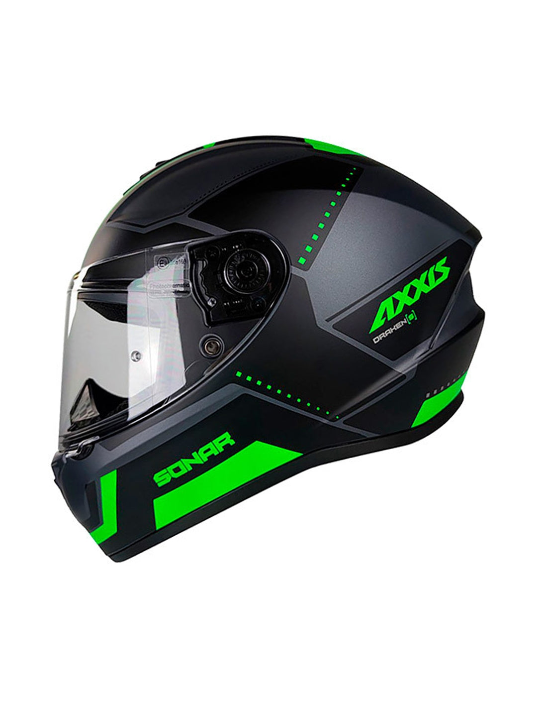  AXXIS-FF112C DRAKEN S SONAR C6 HELMET MATTE GREEN - SECURTEX MOTOR SL (t/a MaximoMoto)