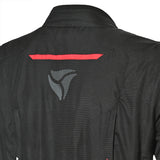 R-Tech Knight Rider Long - Motorcycle Touring Jacket - Black Dark Grey Red 