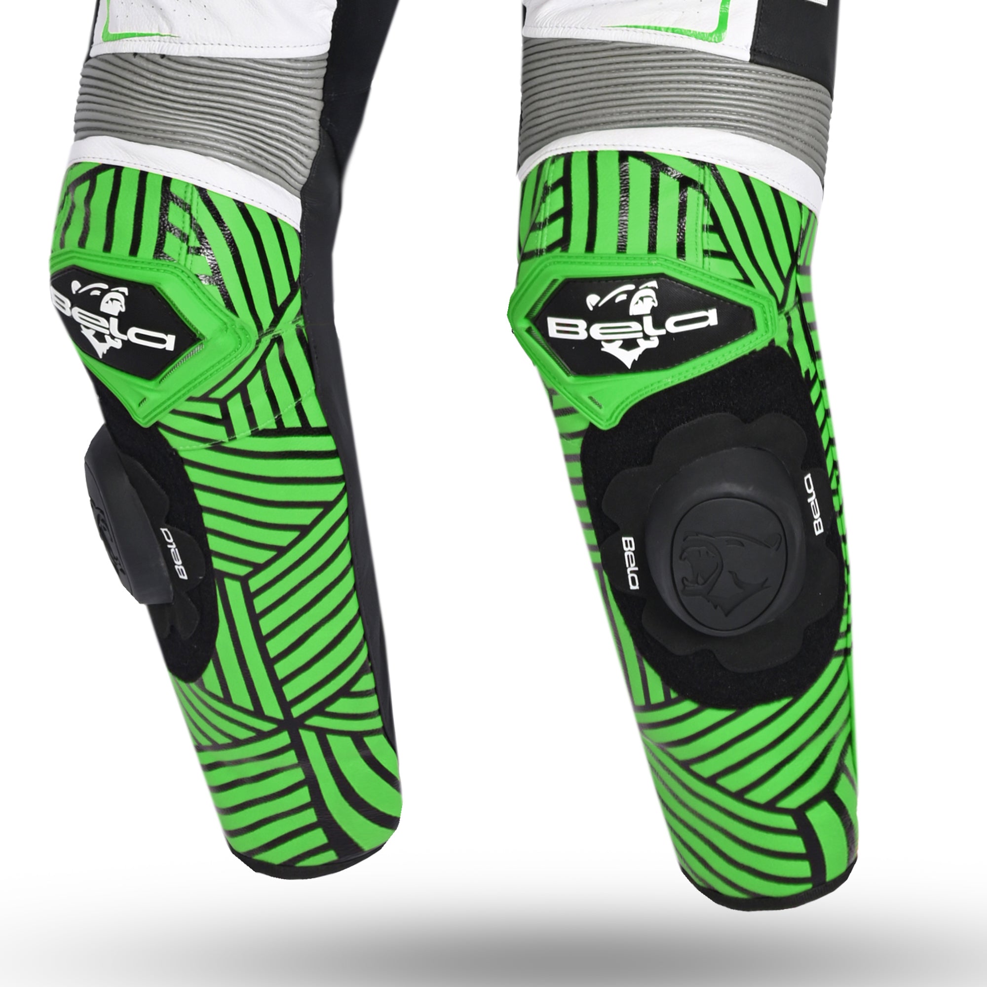 BELA North Star 1 PC Motorcycle Suit White Black Green