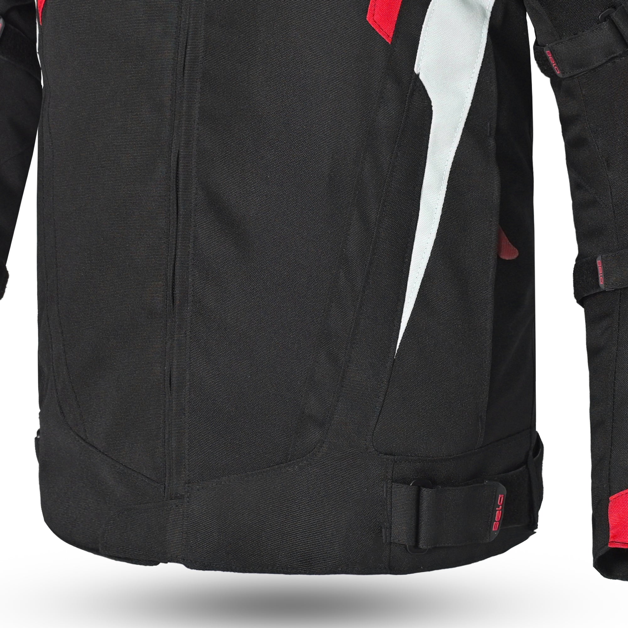 Bela Highland Man Textile Motorcycle Jacket  Black Red