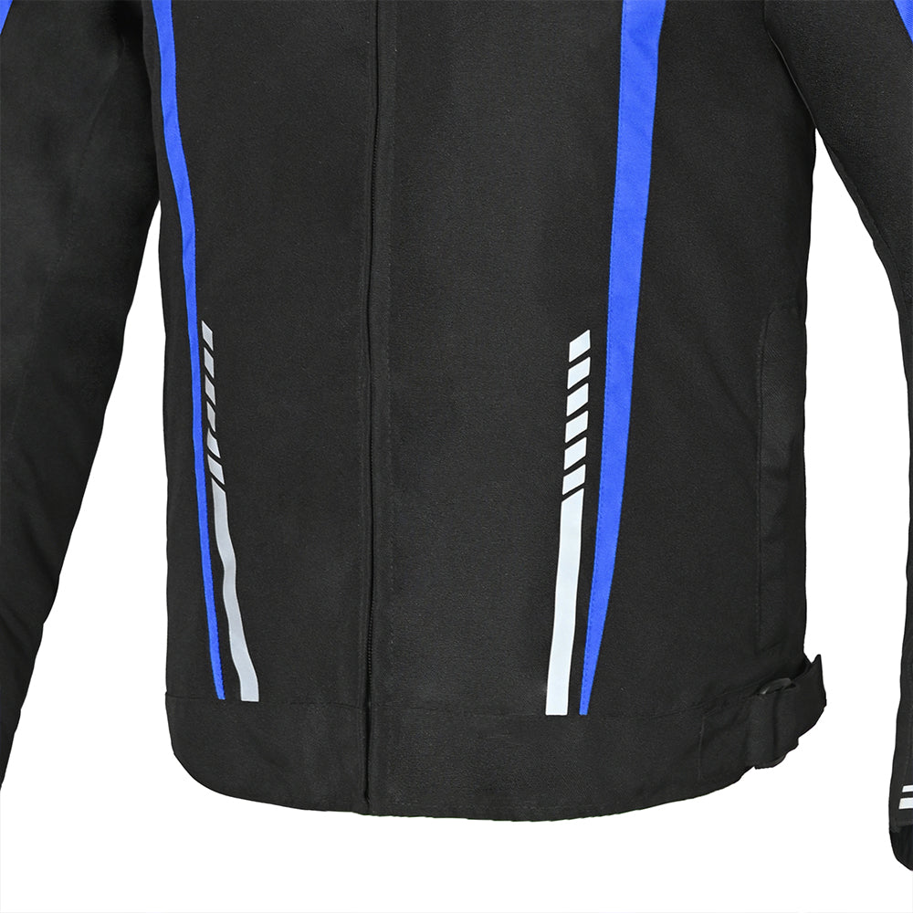 R-Tech Marshal Men Motorcycle Textile Jacket Black Blue