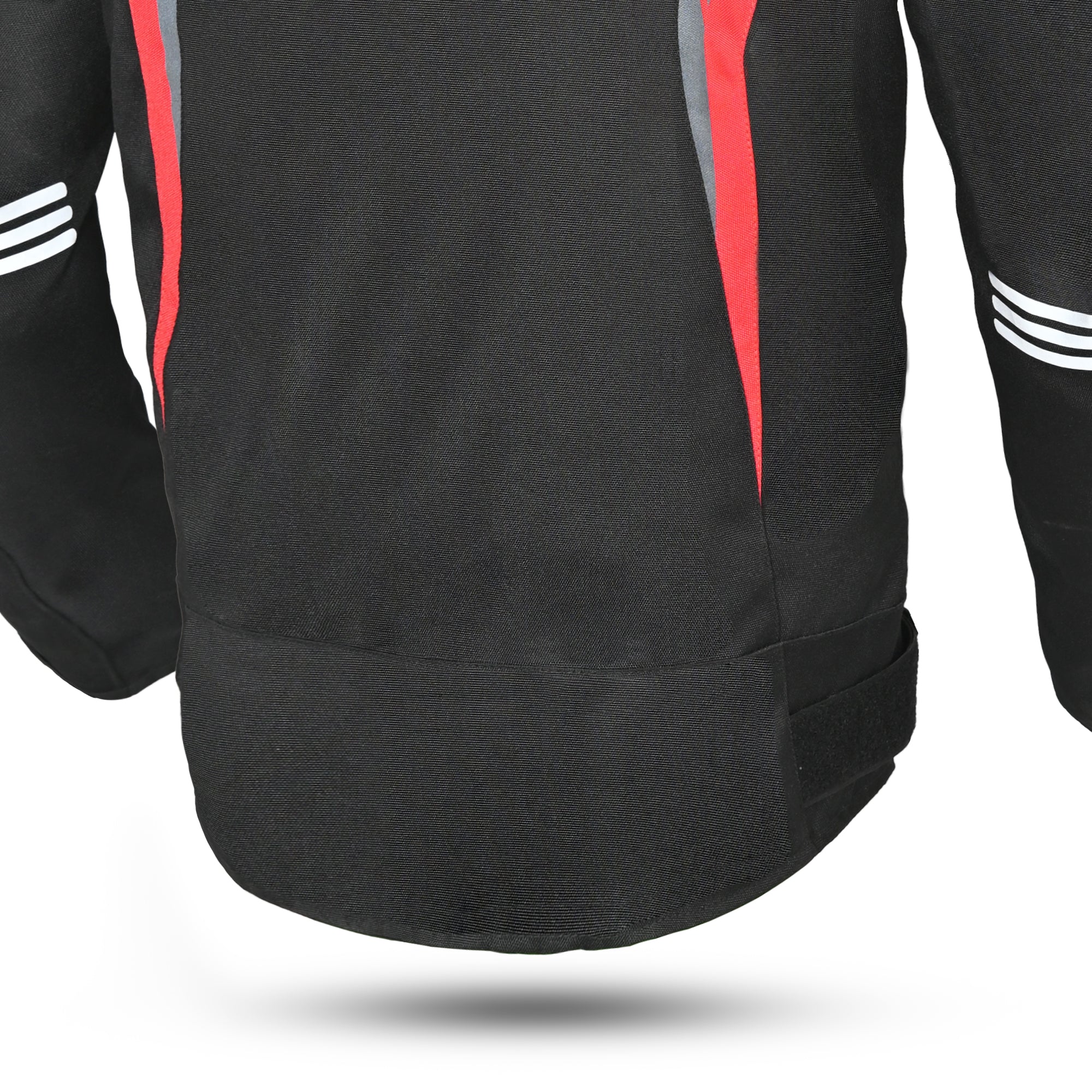 BELA Bradley Textile Motorbike Jacket Black Red