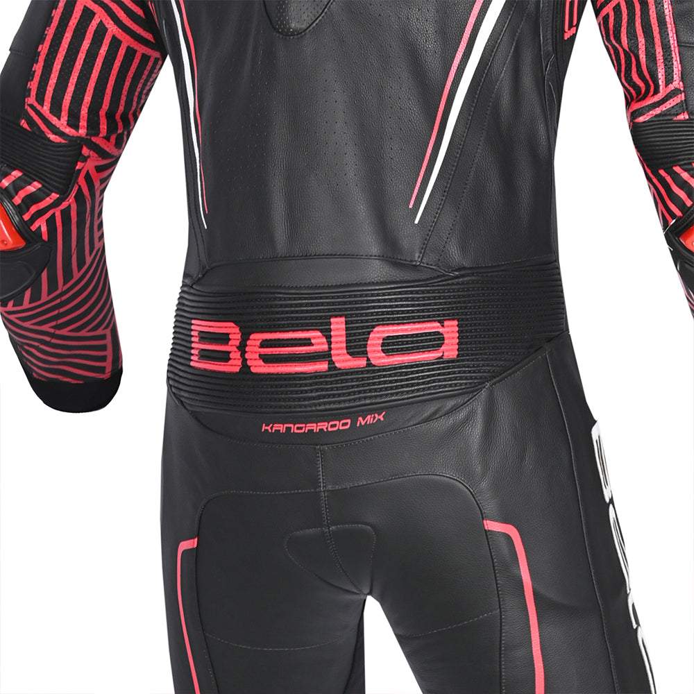 BELA-North Star 1 PC Motorcycle Racing Suit Black/White/Red