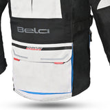 Bela Transformer Motorcycle Touring Water-Resistant Jacket Ice Black Blue 