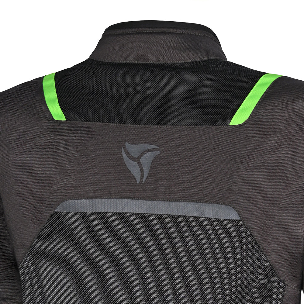 R-TECH SPIRAL MESH  MOTORCYCLE JACKETS MUD BLACK GREEN