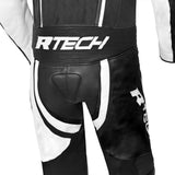 R Tech Hawk 1PC Motorcycle Racing Leather Suit Black White 