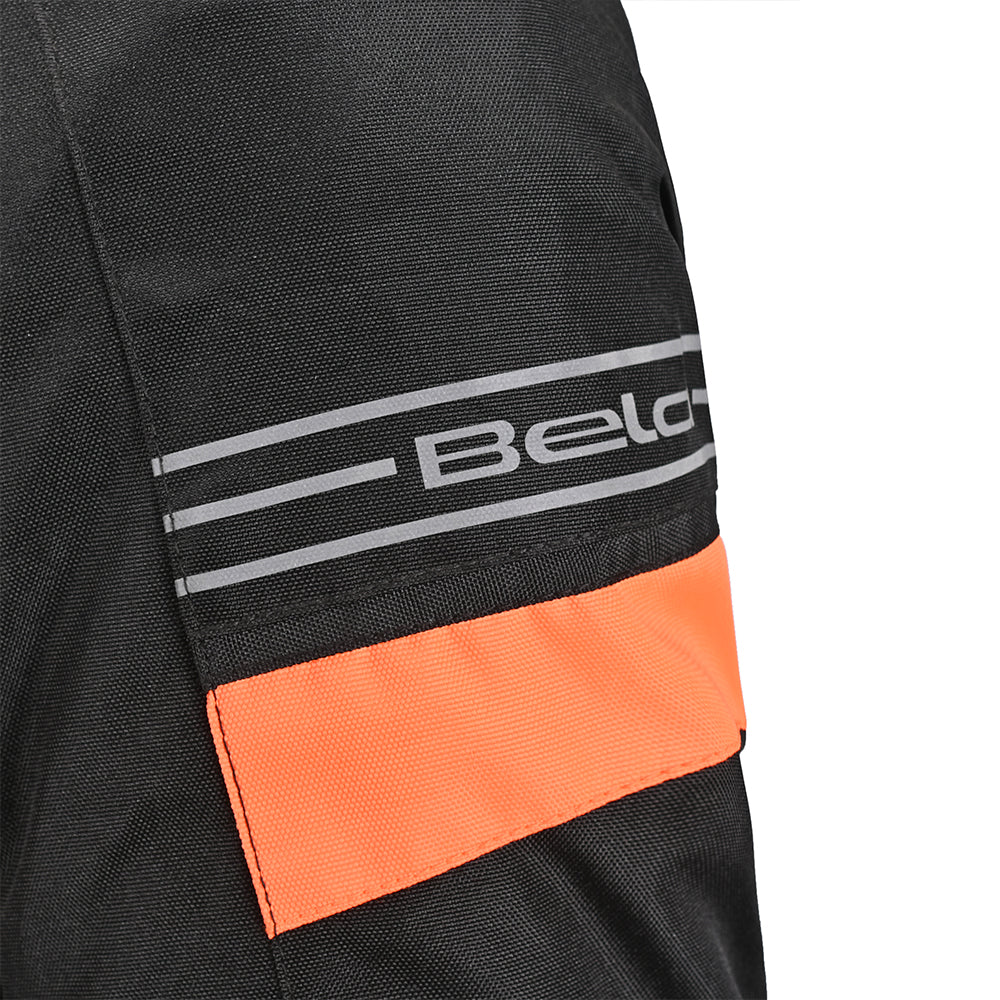 Bela Bradley  Motorcycle Textile Jacket Black Orange