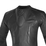 SHUA Infinity 2 PC Motorcycle Racing Leather Suit Black Dark Grey 