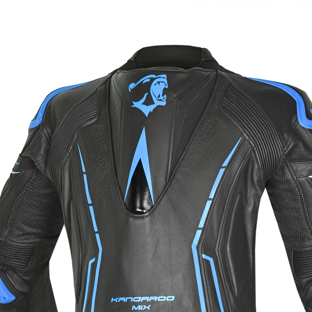 BELA Rocket Man Mix Kangaroo 1 PC Motorcycle Racing Suit Black Blue