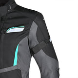 BELA Hurrican Lady Motorcycle Jacket Black Turquoise - MaximomotoUK