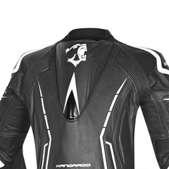 BELA Rocket Man Mix Kangaroo 1 PC Motorcycle Suit Black White 