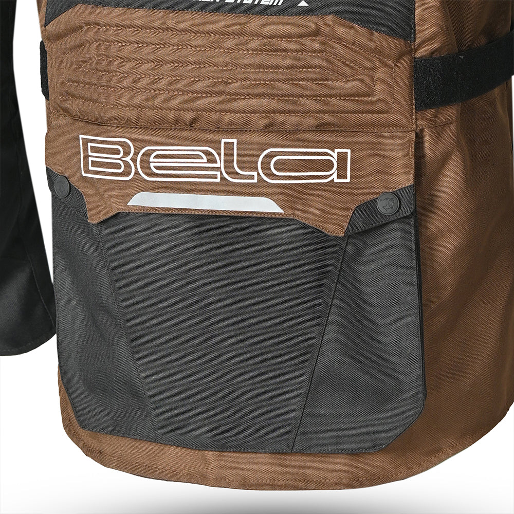 BELA Watson Motorcycle Touring Jacket - Black Brown 