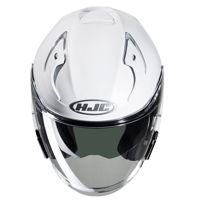 HJC RPHA 31 Plain Touring Motorcycle Open Face Helmet Pearl White