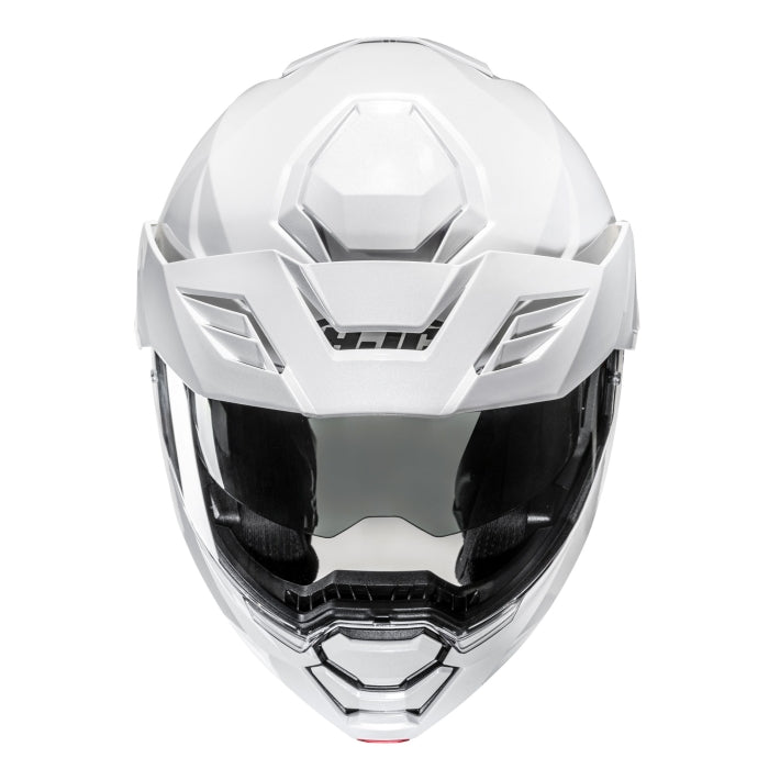 HJC I80 Plain adventure touring modular Pearl white