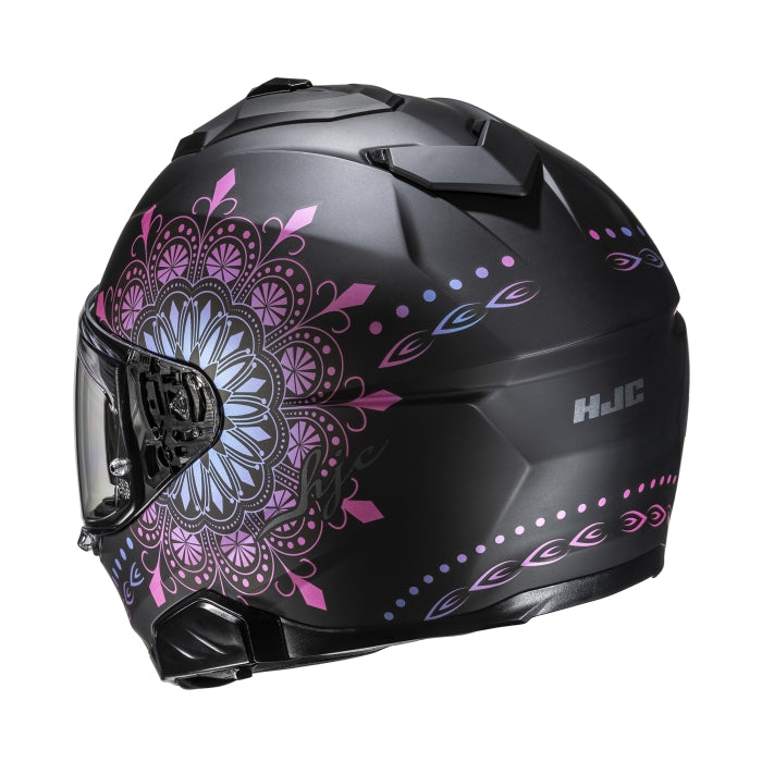 HJC I71 Niel Sports Motorcycle Full Face Helmet Blue Purple White