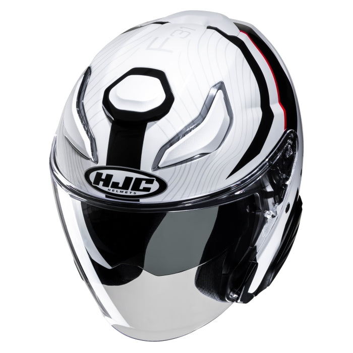 HJC F31 Naby MC3HSF Motorbike Open Face Helmet-Red