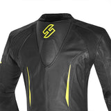 SHUA Infinity 2.0 1 PC Motorcycle Racing Leather Suit Black Yellow Flouro 