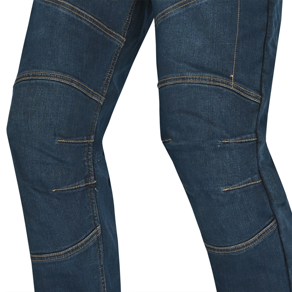 BELA Blue Denim Crack Jeans Pants