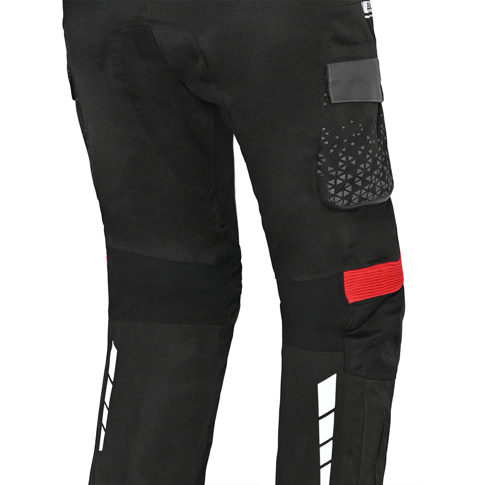 BELA Crossroad Extreme WR 34LTextile Pant Black Dark Gray Red