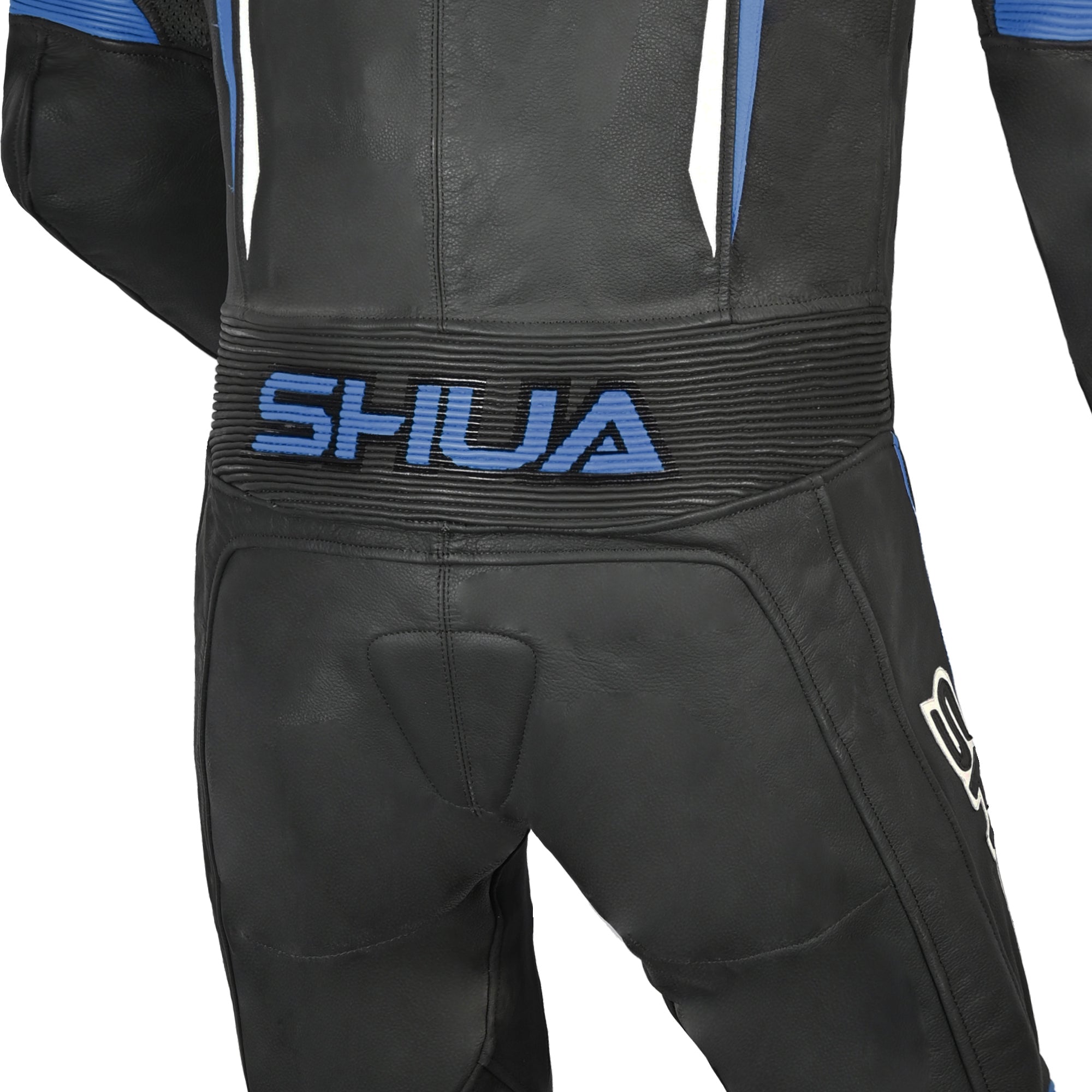 SHUA Infinity 1 PC Motorcycle Racing Suit UK Black Blue