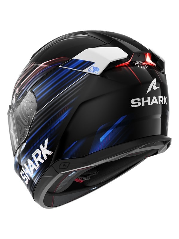 SHARK SKWAL i3 Casco Integral LIGHT-BLUR Negro Rojo Azul