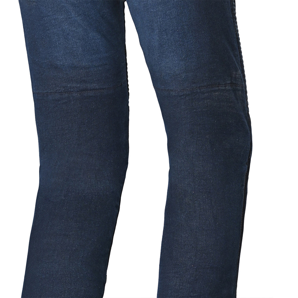 BELA URBAN LADY MOTORCYCLE DENIM JEANS DARK BLUE