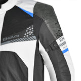 BELA Onsaker Motorcycle Textile Jacket - White Black Blue 