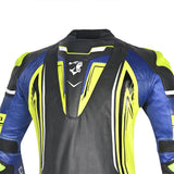 Bela Beast - 1 PC Racing leather suit - blue yellow black 