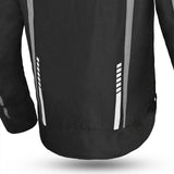 R Tech Marshal Textile Motorcycle Jacket Black Grey - MaximomotoUK