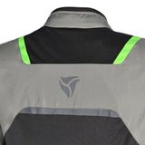 R-Tech Spiral Mesh Motorcycle Touring Jacket Cool Grey Black Flou Green