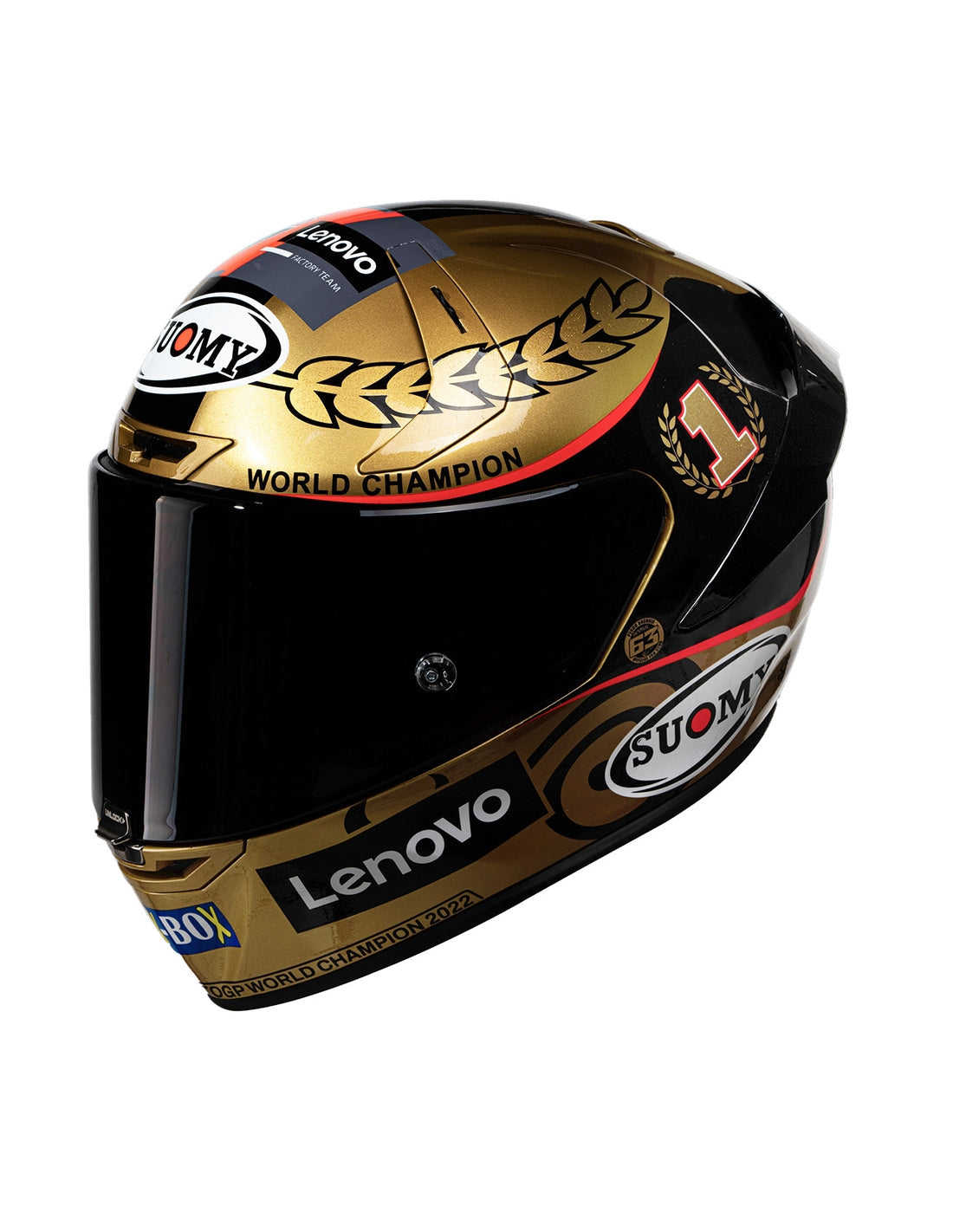 SUOMY - SR-GP HELMET PECCO WORLD CHAMPION 2022 GOLD E06 - SECURTEX MOTOR SL (t/a MaximoMoto)