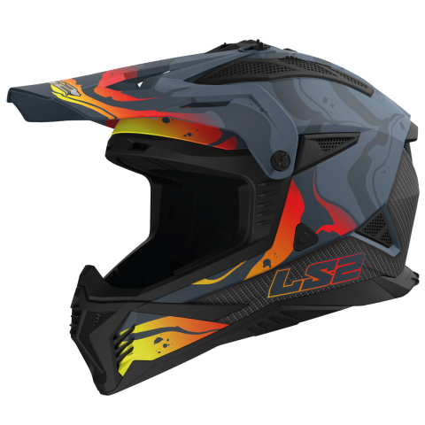 Ls2 Mx708 Fast Wash Motocross Helmet Matt Dark Grey-06 