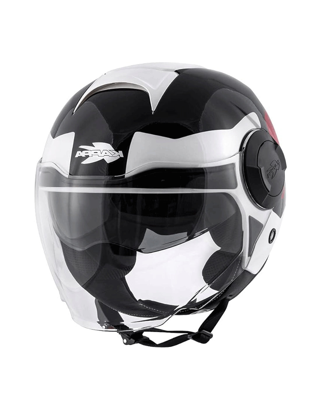 KAPPA - JET HELMET KV37/EVOD/SHARP WHITE-BR/BLACK/RED - SECURTEX MOTOR SL (t/a MaximoMoto)