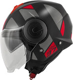  KAPPA - JET HELMET KV37/EVOD/SHARP TITANIUM-MT/RED - SECURTEX MOTOR SL (t/a MaximoMoto)