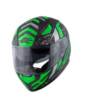  KAPPA - KV41/DALLAS.D/PIXEL FULL HELMET BLACK-MT/GREEN - SECURTEX MOTOR SL (t/a MaximoMoto)
