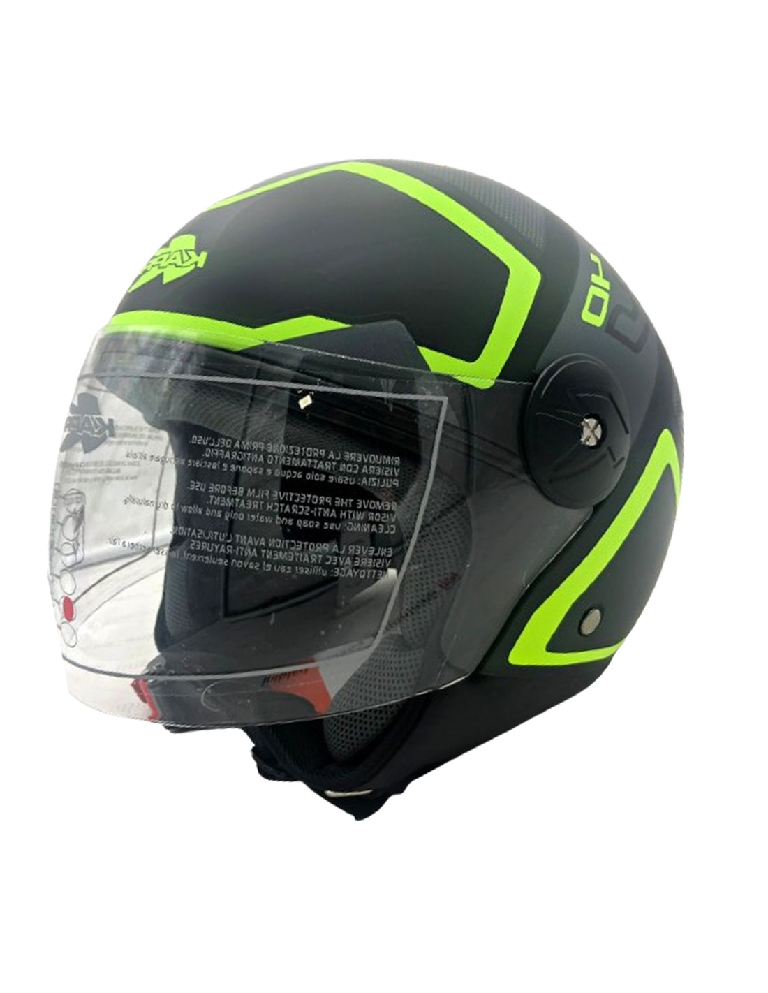  KAPPA - DJET HELMET KV40/HAWAII.D/SHAPES-LADY BLACK/TITAN/PINK - SECURTEX MOTOR SL (t/a MaximoMoto)