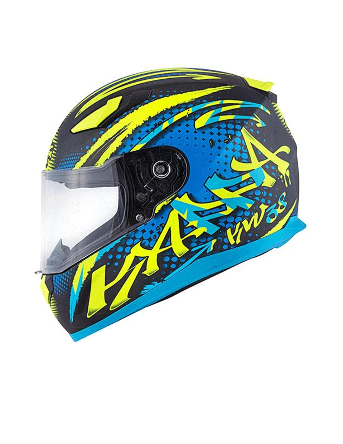  KAPPA - FULL HELMET KV38/HOUSTON.D/SPRAY BLACK-MT/YELLOW - SECURTEX MOTOR SL (t/a MaximoMoto)