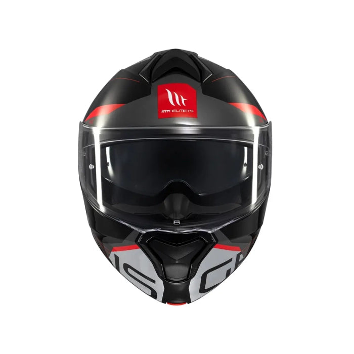 MT Genesis Atempo Touring Motorcycle Modular Helmet Red