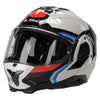 LS2 FF910 ADVANT II MOTORCYCLE FLIP FRONT HELMET WHITE BLUE RED